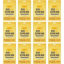Gold Facial Mask Skincare Korean Beauty Wash Off Face Mask Skin Care 12 pack NEW