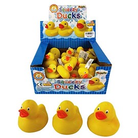 24 Mini Rubber Ducks - Party Bag Fillers | Novelty Rubber Ducks