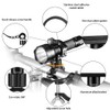 MiOYOOW Bicycle Torch Holder, 360° Rotatable, Adjustable Bicycle Flashlights Clamp,