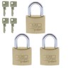 Burg-Wächter Padlock, Set of 3, 4 Keys, Trio 222, TRIO