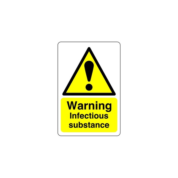 Safety First Display LTD Warning infectious substance sign - 3mm
