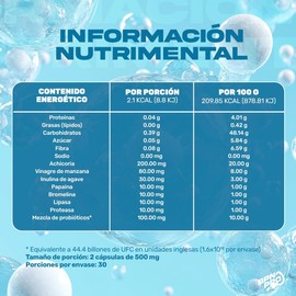 BPN PRO Probioticos y Prebioticos Cápsulas Naturales con Enzimas Digestivas, MCT, Papaya, Vinagre de Manzana e Inulina | Suplemento Alimenticio Digestivo Completo | Sin Gluten ni Aditivos (60 cápsulas)