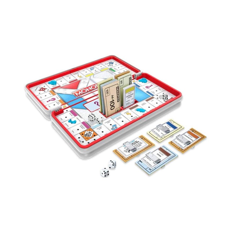 Hasbro Gaming Road Trip Series Monopoly Game Portable Board Game