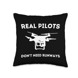 Drone Pilot RC Quadcopter Aviation & FAA Multirotor Drone Throw Pillow