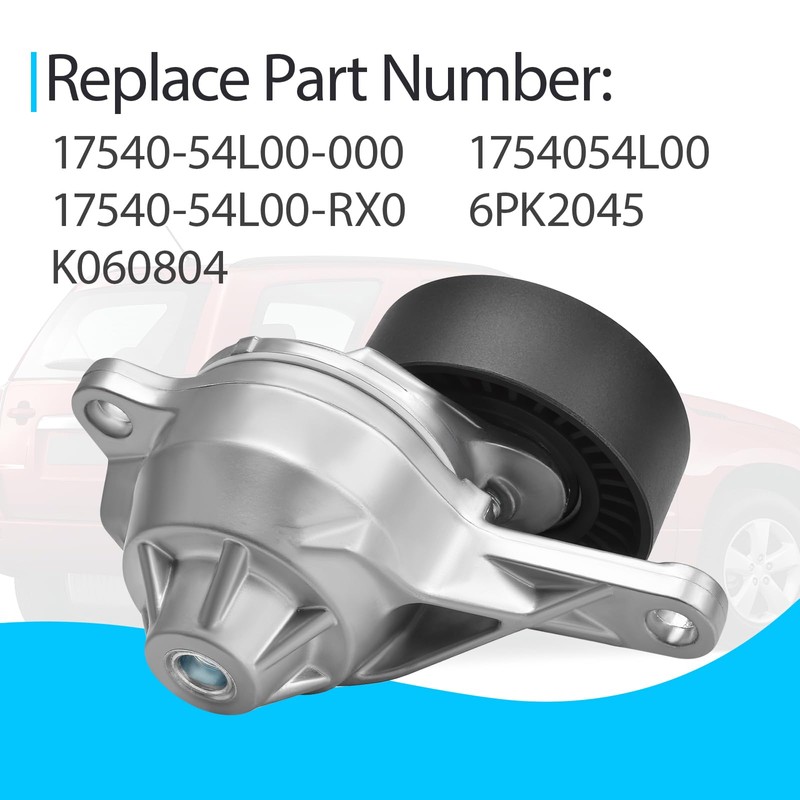 17540-54L00-000 Complete Serpentine Belt Drive Component Kit Compatible with Suzuki