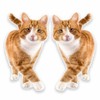 2 x 30cm/300mm Ginger Cat WINDOW CLING STICKER Car Van
