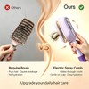 Electric Spray Air Cushion Massage Comb, Rechargeable Steam Brush for
