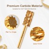 Cnynail 3/32" Large Barrel Flat Top Tungsten Carbide Nail Drill