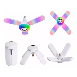 Maíz Foco Led Bocina Bluetooth Rgb Multicolor + Control Remoto