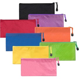 Qualsen Durable Pencil Case Aesthetic Pencil Pouch Big Capacity Pencil Bag Pen Case Cute Pencil Holder Pouch Pencil Puch for Cosmetic Office Men Women Adult（8 Colors）