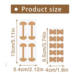 KEQAR 26 Stück Nagelaufkleber, Eingewachsener Korrektur Aufkleber(200 Aufkleber)