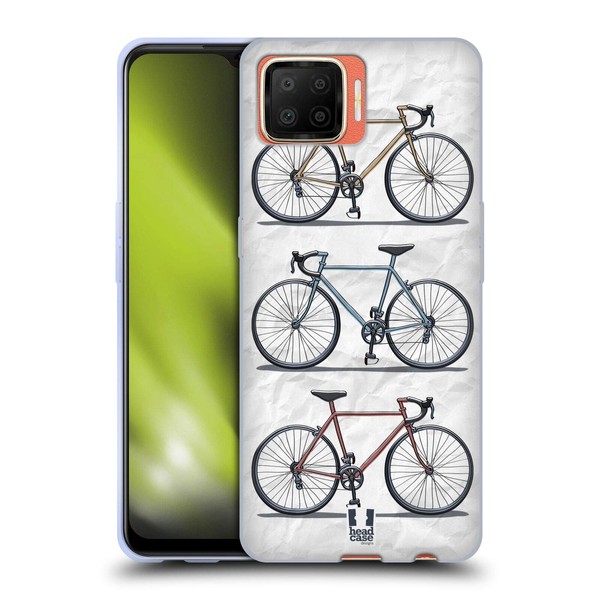 Head Case Designs Printed Fast Retro Bikes Soft Gel Handyhülle