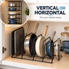 2 Pack Heavy Duty 5 Tier Pot and Pan Organizer