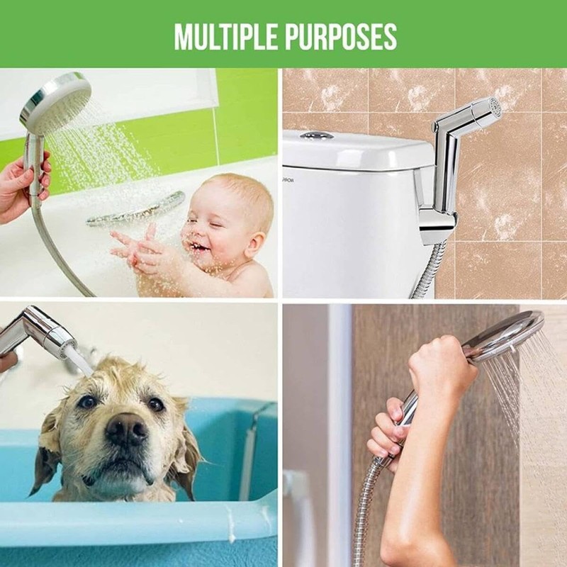 2M Anti-Kink Shower Hose - 304 Stainless Steel Extra Long