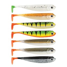 Lieblingsköder Rubber Fish 10 cm – 7 Rubber Shads, Colour Favourite Bait: Firetail Edition