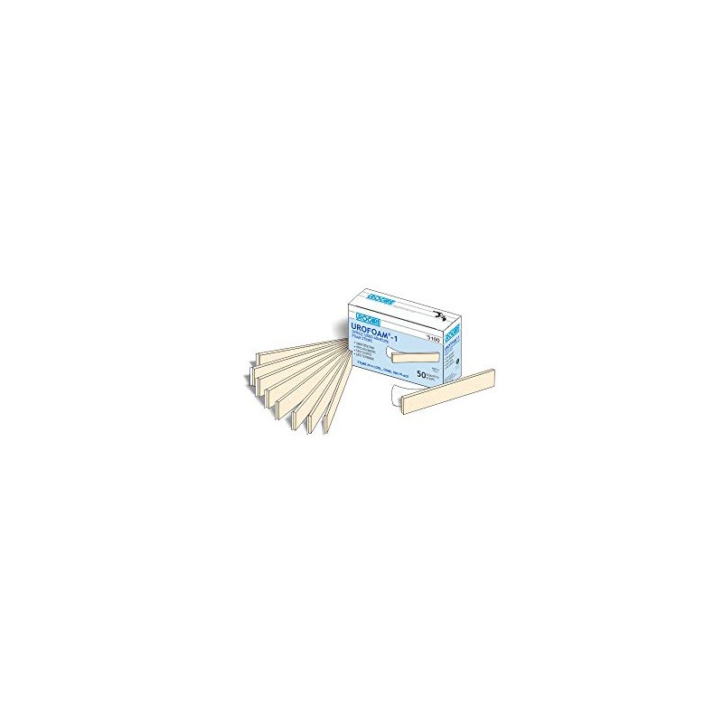 Urofoam Adhesive Foam Strips 1 x 5 3/4"/Double-sided/Box of 50