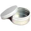 Aluminum Screw Top Tin with Cover, 3.25"