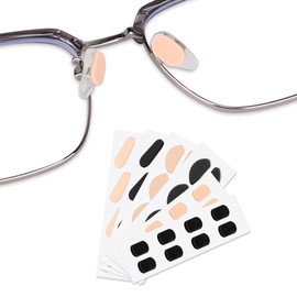 SooGree 24Pairs Soft Foam Nose Pads, 1.5MM Thick Cushion Self Adhesive Glasses Nose Pads Anti-Slip Nose Pieces Grips for Eyeglasses Sunglasses Reading Glasses, Comfortable Replacement Stick On Nosepad