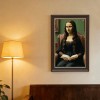16x24 Wood Grain Gold Border Frame with "Home is My