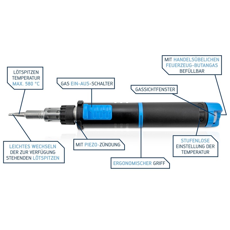 ERSA Gaslötset 0G13400041 Independent 130 Basic Set 130W