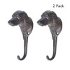 Kassbest Retro Creative Wall Hooks Dog Head shape Cast Iron