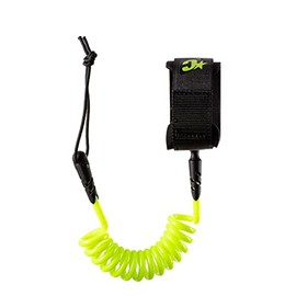 Creatures of Leisure Icon Wrist, Leash with Plug, 1.2m Leash Length, 1.5 Inches Cuff Width, 260mm Max Circumference, Lime Black