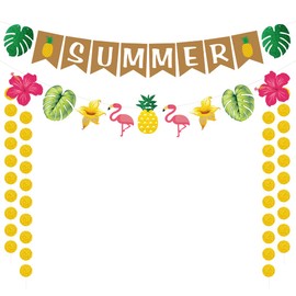 Summer Banner Decorations Hello Summer Banner Decorations End of Summer Solstice Party Decorations Schools Out for Pool Party Summer Camp Decorations