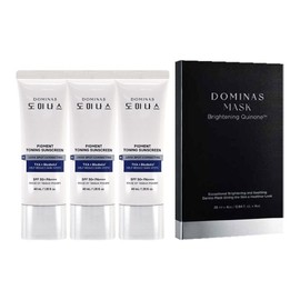 Dominas Spot Care Tone Up Tranexamic Acid Sun Cream 40ml 3 packs + 4 Mask Packs None / 도미나스 기미케어 톤업 트라넥삼산 선크림 40ml 3개+마스크팩 4매 없음