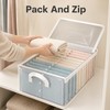 Foldable PVC Storage Box for Clothes - Transparent Dust-Resistant Organizer