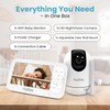 FusTelo Smart WiFi Baby Monitor with Camera and Audio 1080P