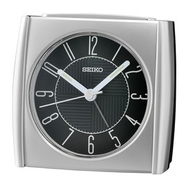 Seiko Clocks Plastic QHE205S, Silver