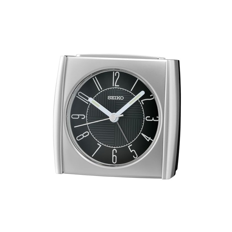 Seiko Clocks Plastic QHE205S, Silver