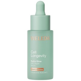 WELEDA Cell Longevity Hydra Glow [HA7] Super Serum - Face Care Serum with [NAD+] Booster & Hyaluronic Acid for 72 Hours of Moisture and a Healthy Glow (Natural Cosmetics, Vegan, 30 ml)