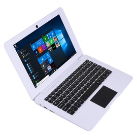 ZHAOHUIXIN Mini Portable Windows Laptop with Intel Celeron N3350CPU 3GB RAM 64GB EMMC 10.1inch IPS Screen, Laptops for Kids Student Men&Women (White)