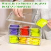 2pcs Tea Bag Storage Box, Acrylic Tea Organiser with Lid