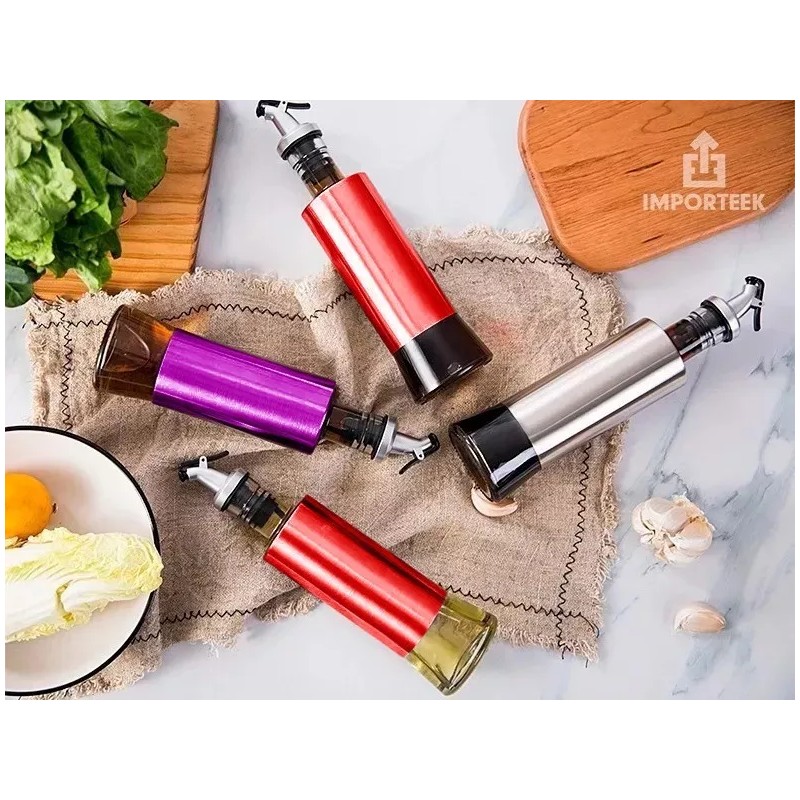 Naymon Botella Dispensador Aceite Vinagre Rociador Acero Inoxidable