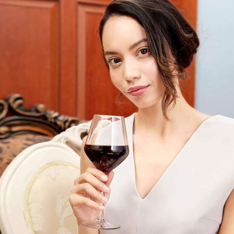 MICHLEY Unbreakable Stemmed Wine Glass 100% Tritan Plastic Dishwasher available