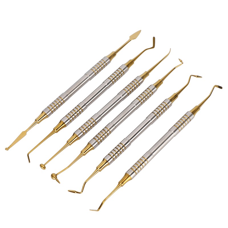 6pcs Dental Composite Resin Filling Spatula Dental Instrument Accessory