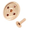 100 Sets Mushroom Rivets Stud 22mm DIY Iron Cone Spikes