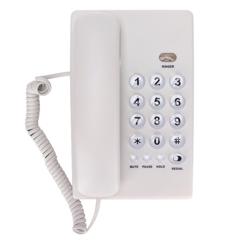KXT504 Desktop Corded Telephone Multifunctional Large Button Landline Phone for