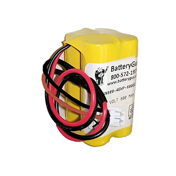 BatteryGuy 4.8V 900mAh Nickel Cadmium Battery - BGN800-4EWP-PR600EC (Rechargeable)