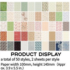 100 pcs of Vintage paper set for Creative Journaling, Junk Journaling, Bullet Journaling, Junk Journal Supplies. Scrapbook Paper. (flower)