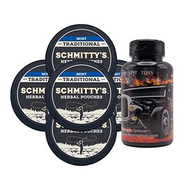 DC Crafts Nation Mud Bud Spittoon Hotrod with 5 Cans Schmitty's Herbal Snuff Mint Pouches