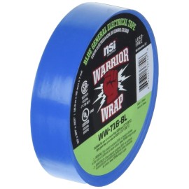 Does Not Apply WarriorWrap General 3/4 in. x 60 ft. 7 mil Vinyl Electrical Tape, Blue