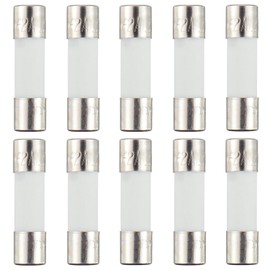 HUAREW F2AL250V 10 Pcs 5 x 20 mm 0.2x0.78 inch Fast Blow Ceramic Tube Fuses 2A 250V
