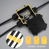 Newoutset IP68 Waterproof Junction Box, 3-Way Cable Connector, External Distribution