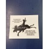 Bucking Bronco Moose Sticker Grand Teton National Park Jackson Hole