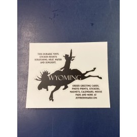 Bucking Bronco Moose Sticker Grand Teton National Park Jackson Hole