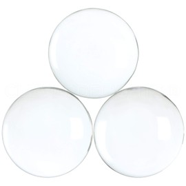 CleverDelights 2.5" Round Glass Cabochons - 5 Pack