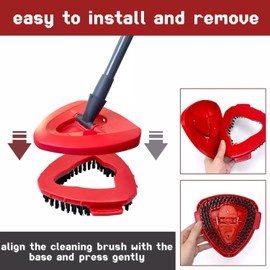 1 Pack Deep Cleaning Spin Mop Replacement Scrub Head Scrub Multi-Function Floor Brush Great for Kitchen Deck and Bathroom (1)